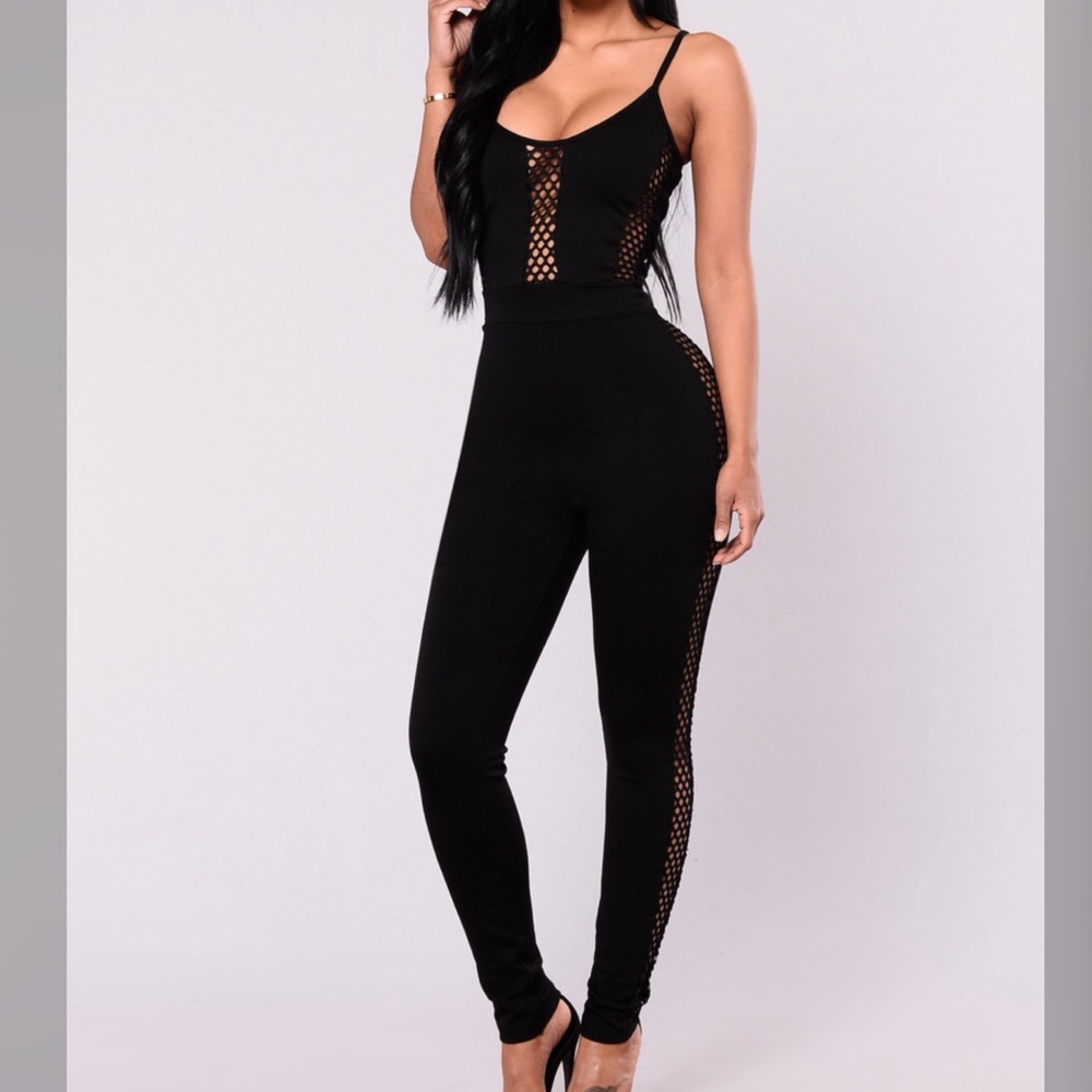 Cat women mesh jumpsuit